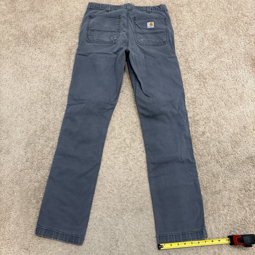 Carhartt Carpenter Pants Men's 32x33 Gray Workwear Straight Fit 102821-029 - Picture 2 of 8